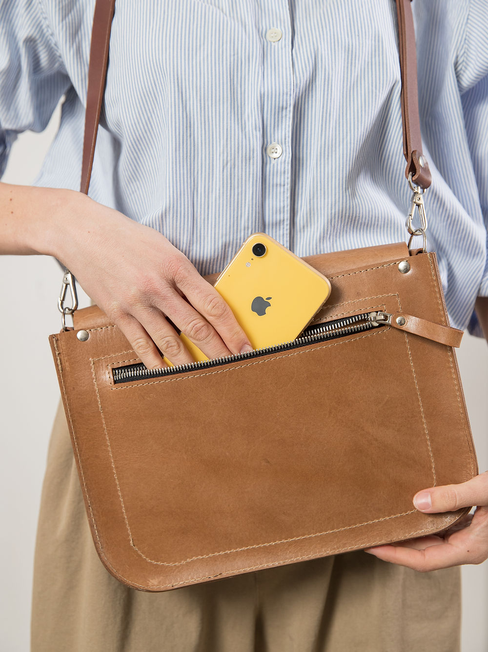 ASTORIA handbag - Camel Brown