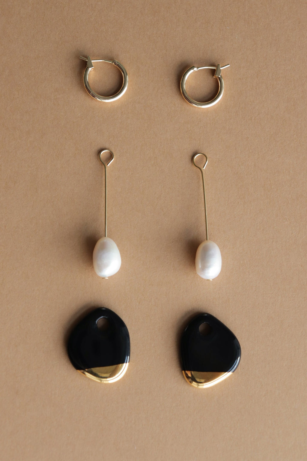 Arp Pearl And Porcelain Earrings - White