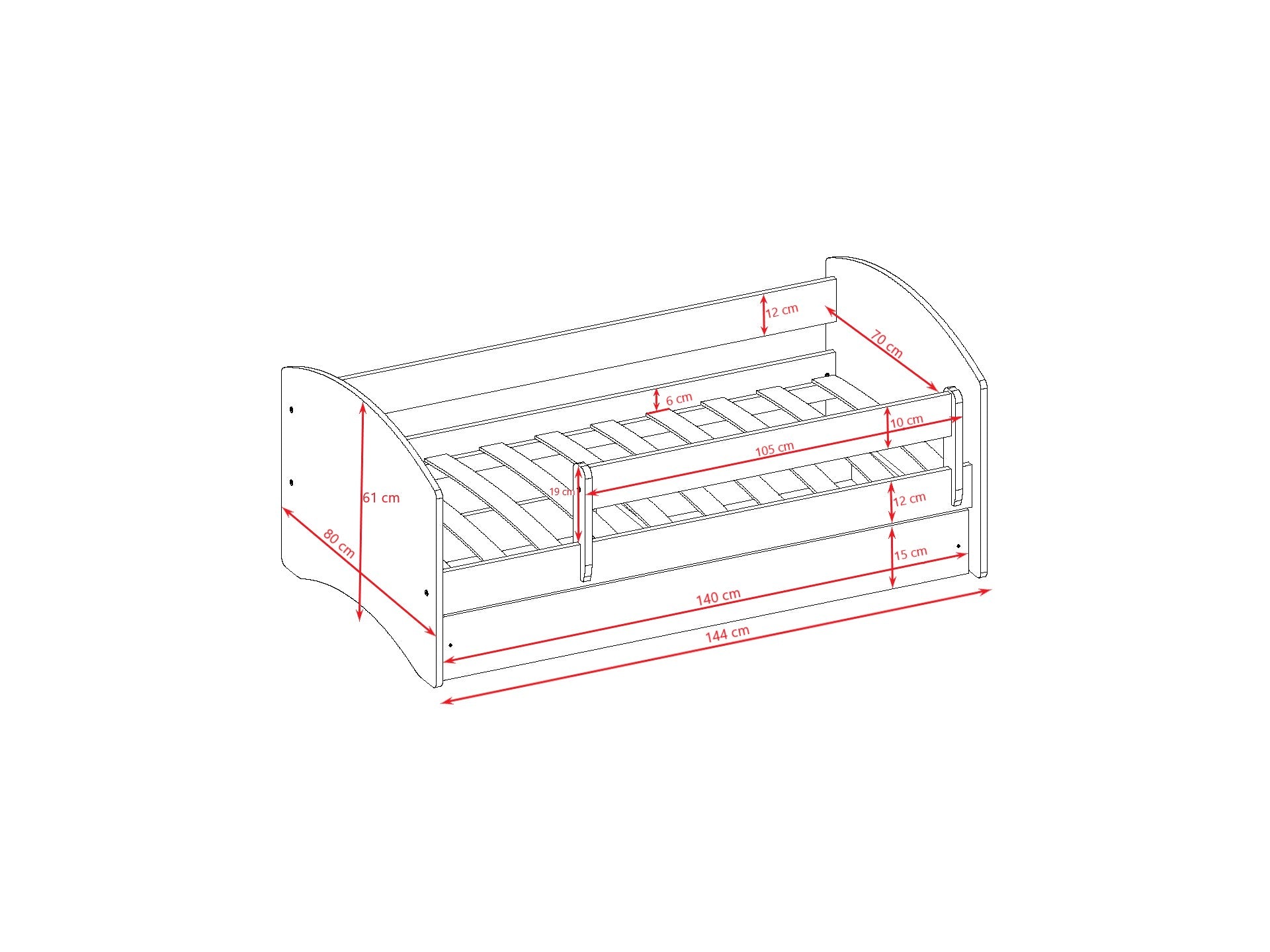 Babydreams Children’s Bed – Princess on a Horse