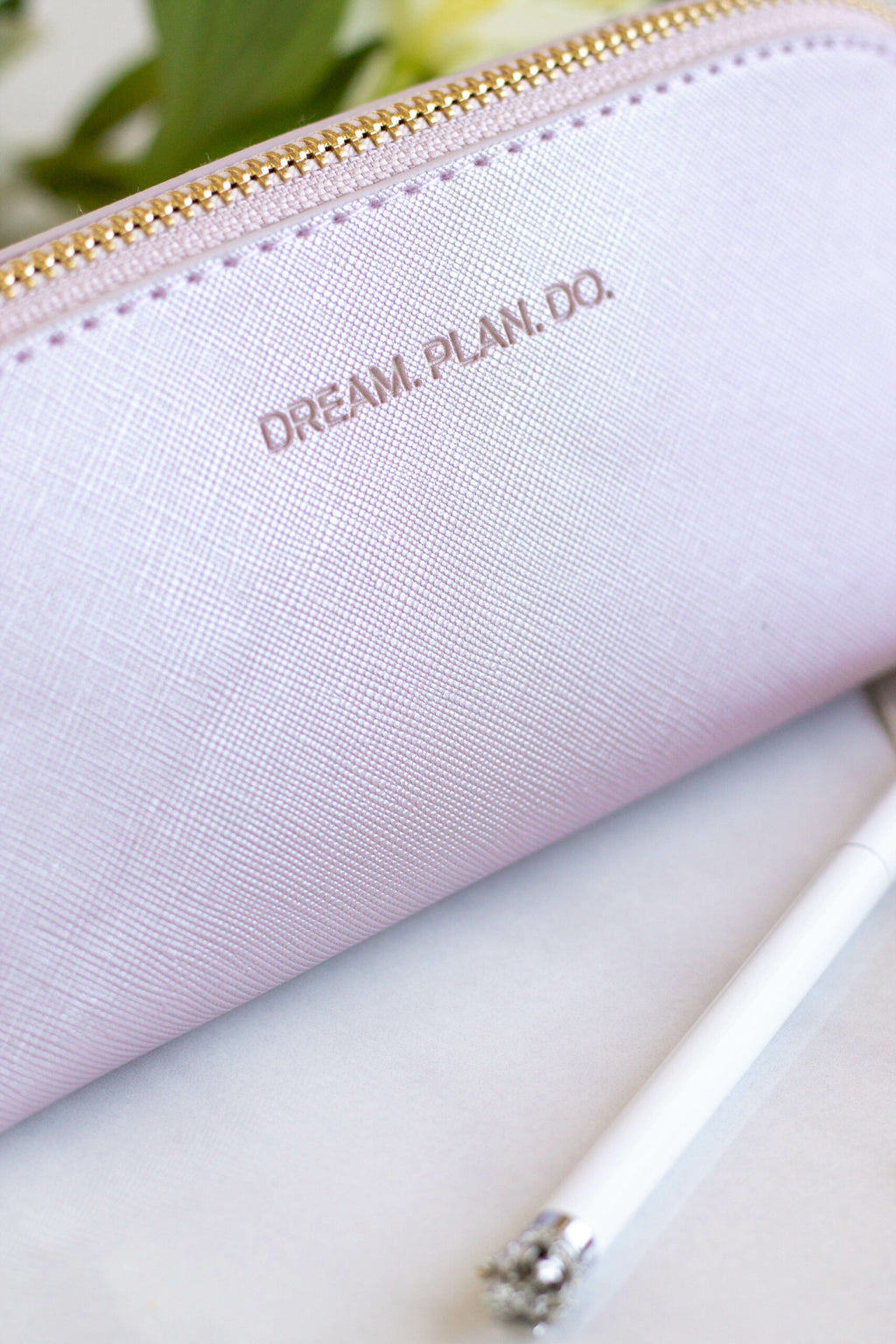 Pencil Case DREAM. PLAN. DO. - Purple